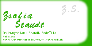 zsofia staudt business card